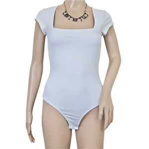 Free People Square Eyes Bodysuit